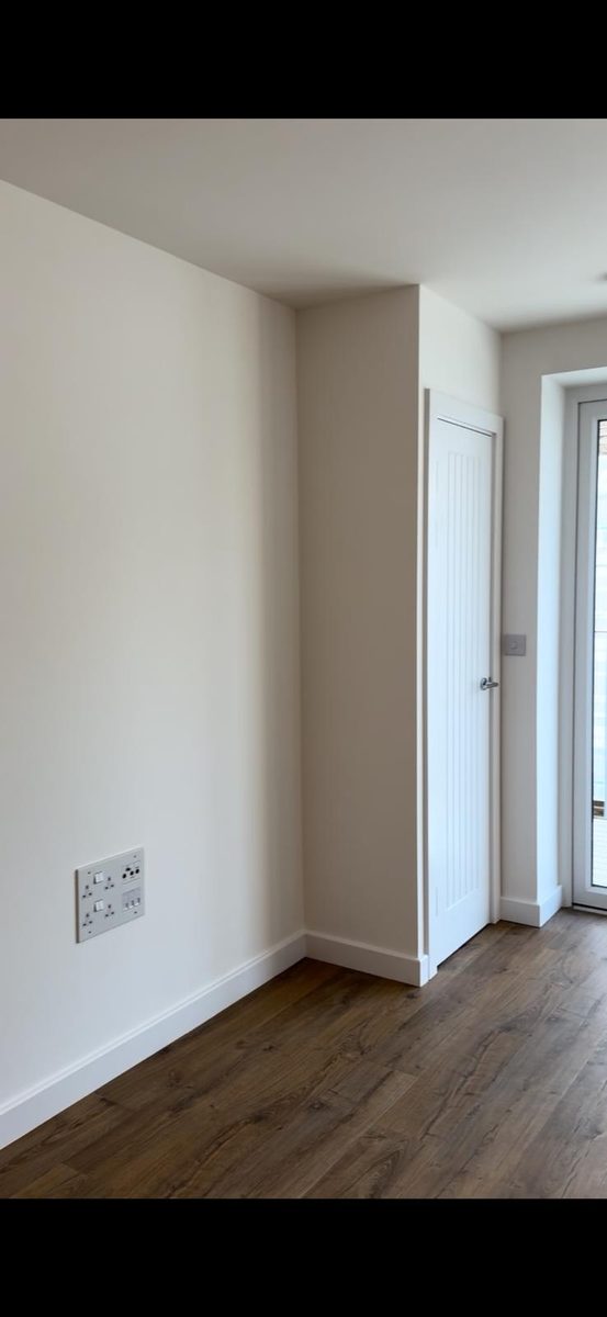 Before — empty new build flat prior to Maison Zohora transformation